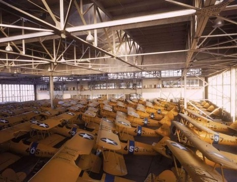 Stearman Produktion - Historische Aufnahme
